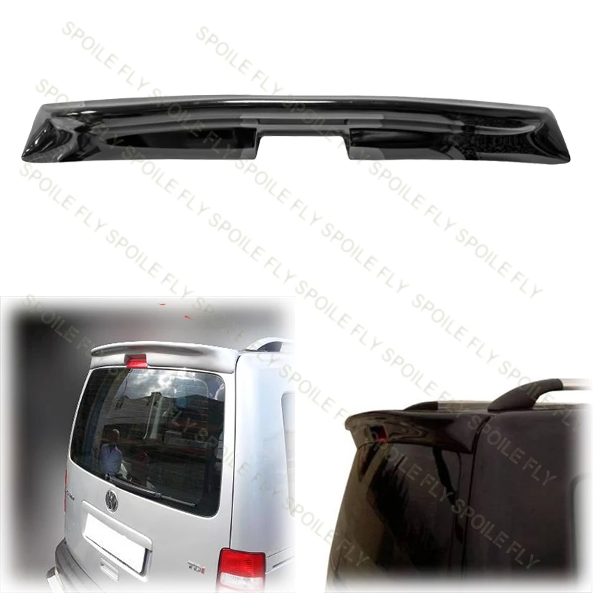 2003 A 2014 Per Vw Volkswagen Caddy Car Rear Trunk Spoiler Coperchio Wing Di Alta Qualità Abs Gloss Black Carbon Look Body Kit