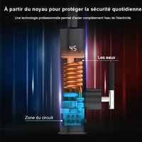 Briwellna chauffe-eau électrique 220V chauffe-eau coulant robinet de cuisine 2 en 1 robinet mélangeur de chauffage de l'eau sans réservoir géyser électrique 2