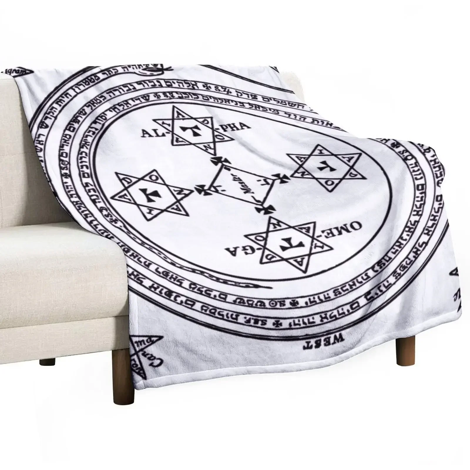 

Magical Circle of King Solomon BIG Throw Blanket Plaid on the sofa Cute Fluffys Large cosplay anime Blankets