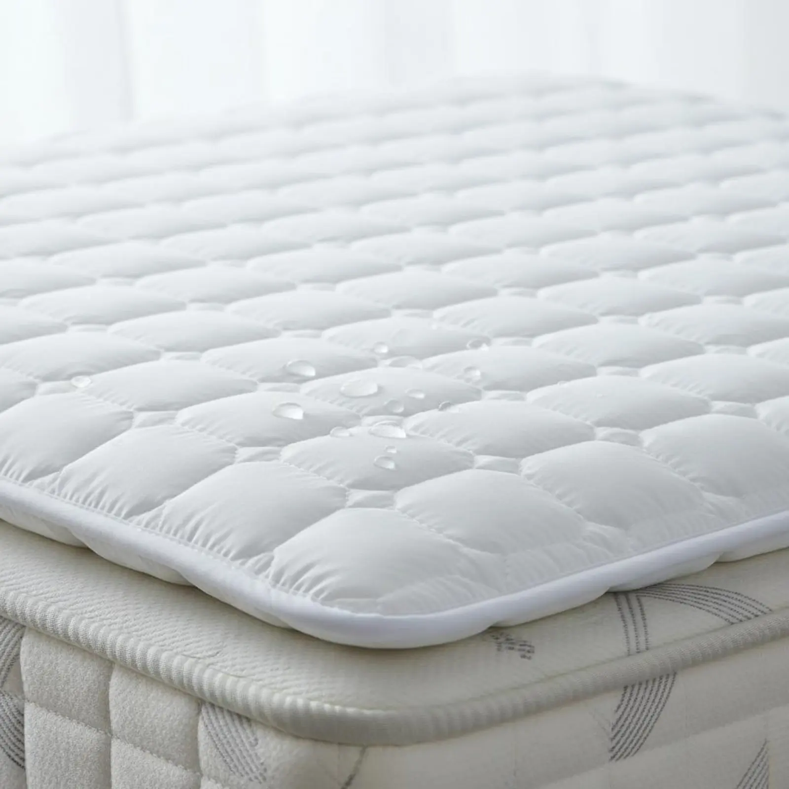 퀼트 매트리스 보호대 방습 퀼트 매트리스 패드 패딩 침대 토퍼 접이식 소프트 침대 커버 보풀 방지