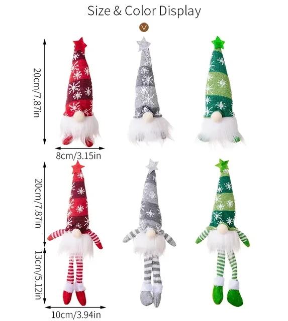 LED Christmas Faceless Gnome 6
