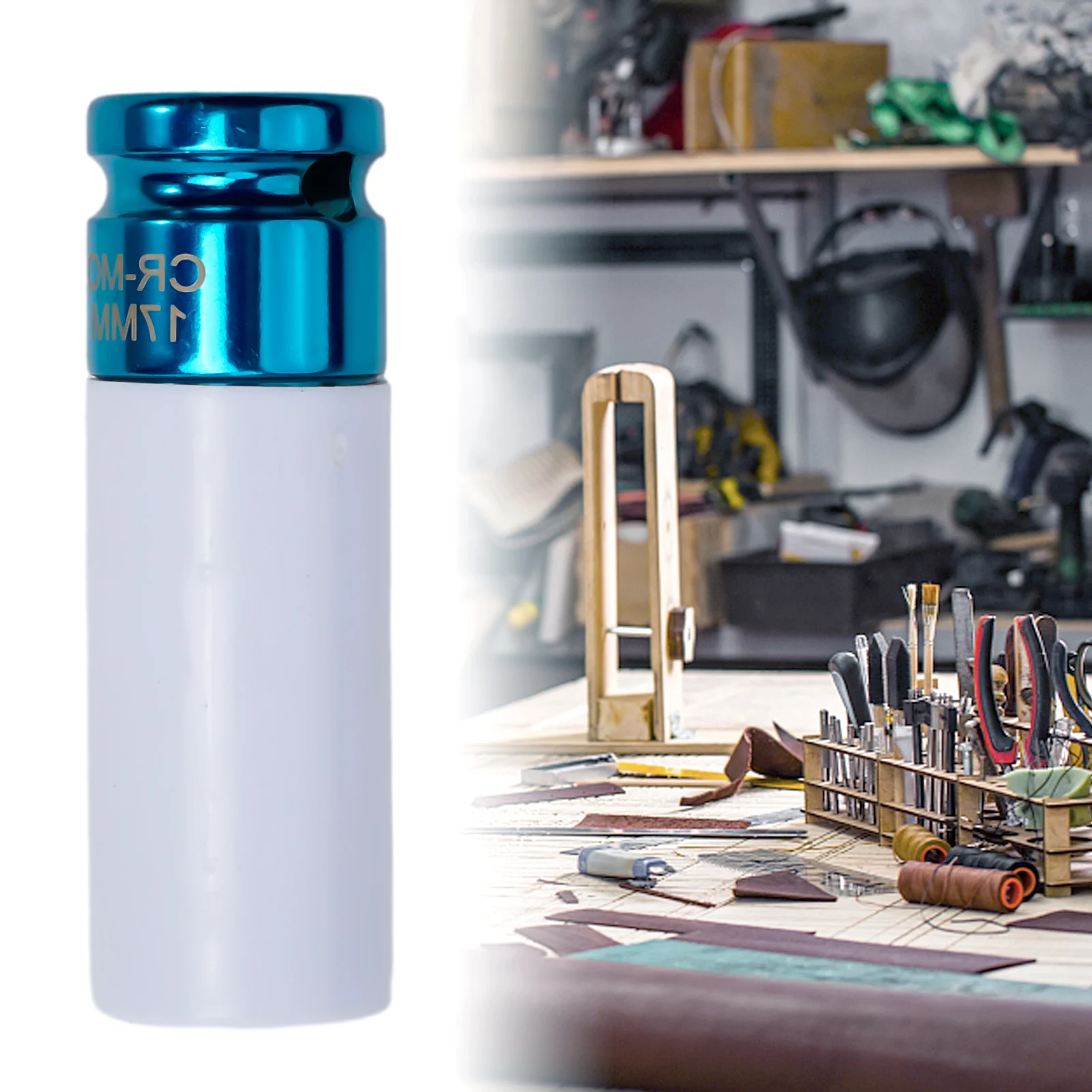 1pcs 17/19/21mm Colorful Sleeve Tire Protection Sleeve Deep Impact Nut Socket Metal Socket 1/2 Car Wheel And Bolt Protector Tool 6