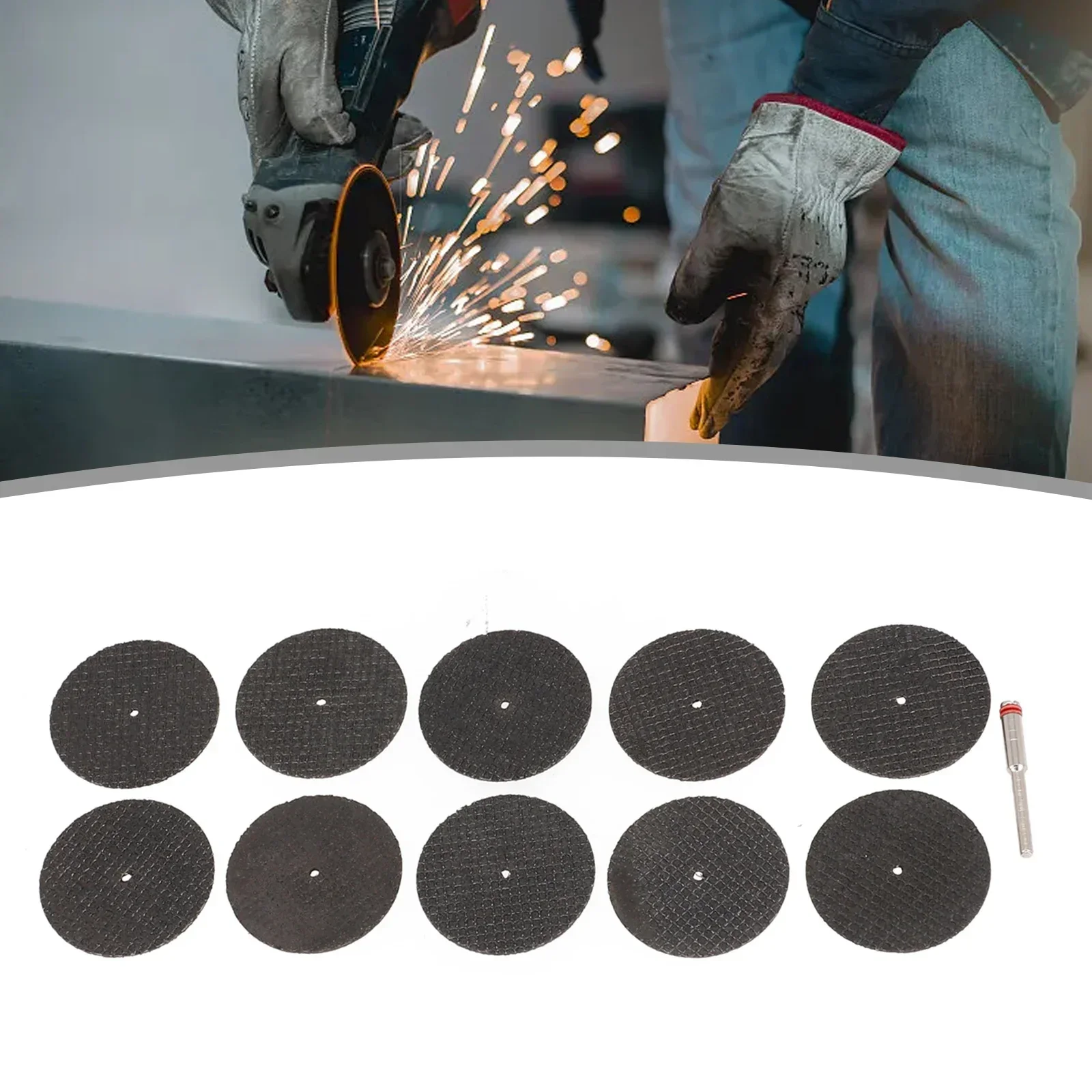 11Pcs 32/38MM Metal Cutting Disc Resin Electric Grinding Wheels Circular Double Mesh Saw Blade For Brick Tile Metal Cut Off