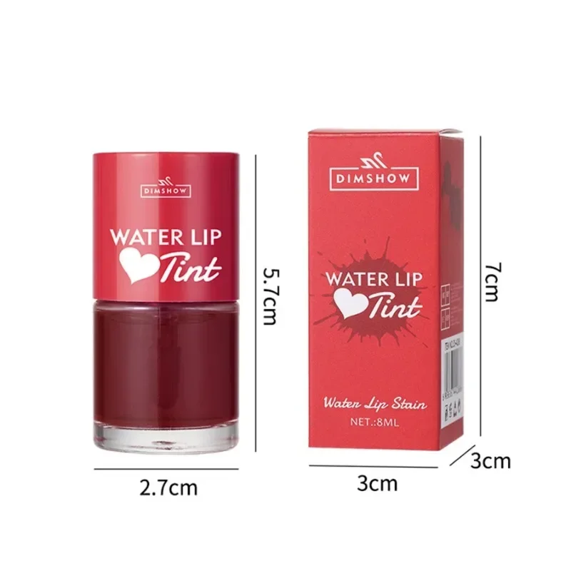 Lip gloss Lip makeup Lip glaze Lip tint Lip stain Makeup cheek blusher Tint Dyeing Liquid Lipstick and Blush 2 in 1 Waterproof Mirror Lip Gloss Water Lip Tint Non-sticky Eye Cheek Makeup Cosmetic