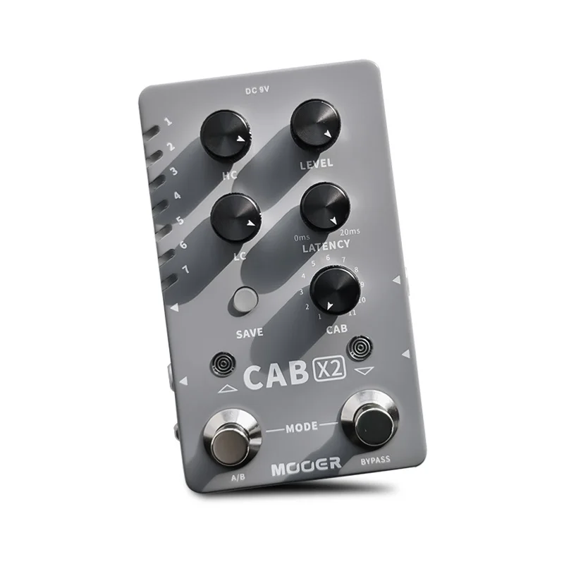 MOOER Cab X2 기타 페달 효과 스테레오 캐비닛 시뮬레이션 모노블록 효과 내장 11개 캐비닛 시뮬레이션 모델