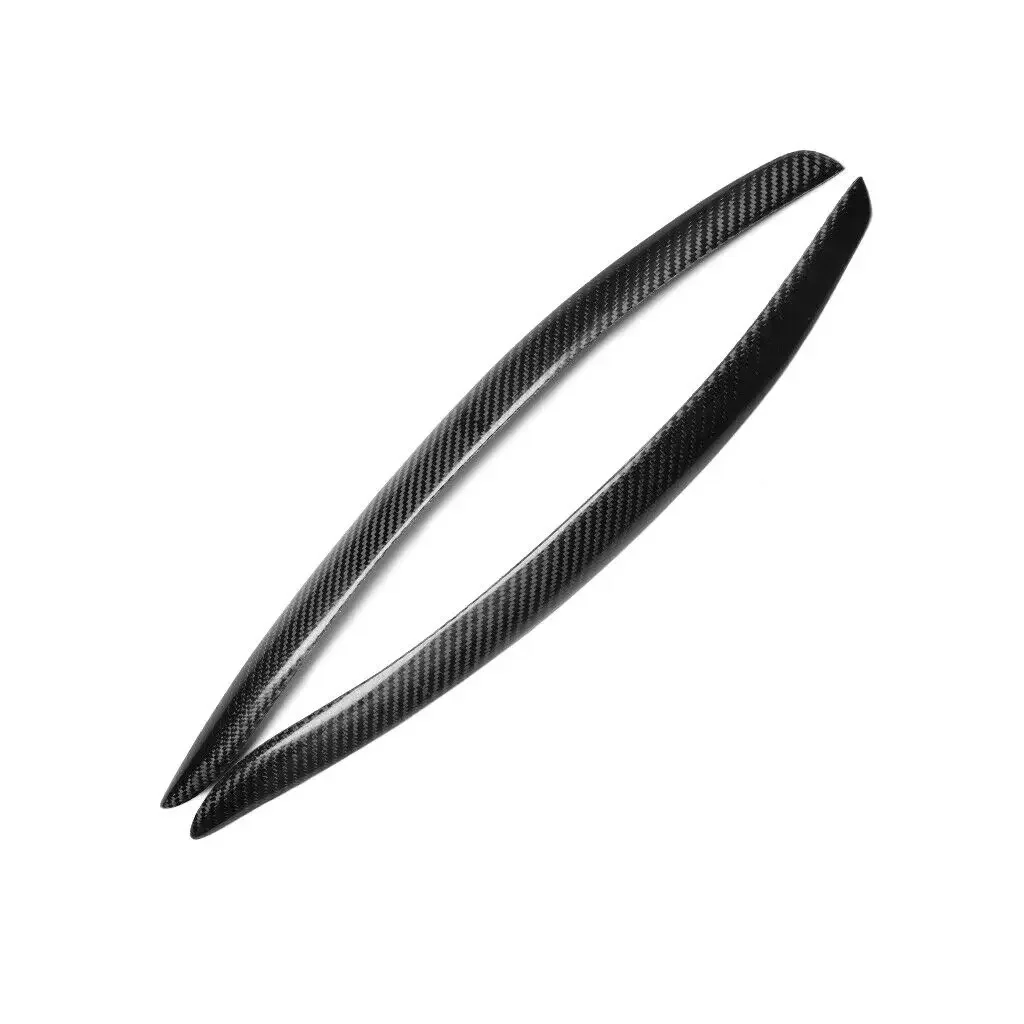 For BMW 3 Series M3 E92 2005-2012 Carbon Fiber Headlamps Light Brow cover 2PCS