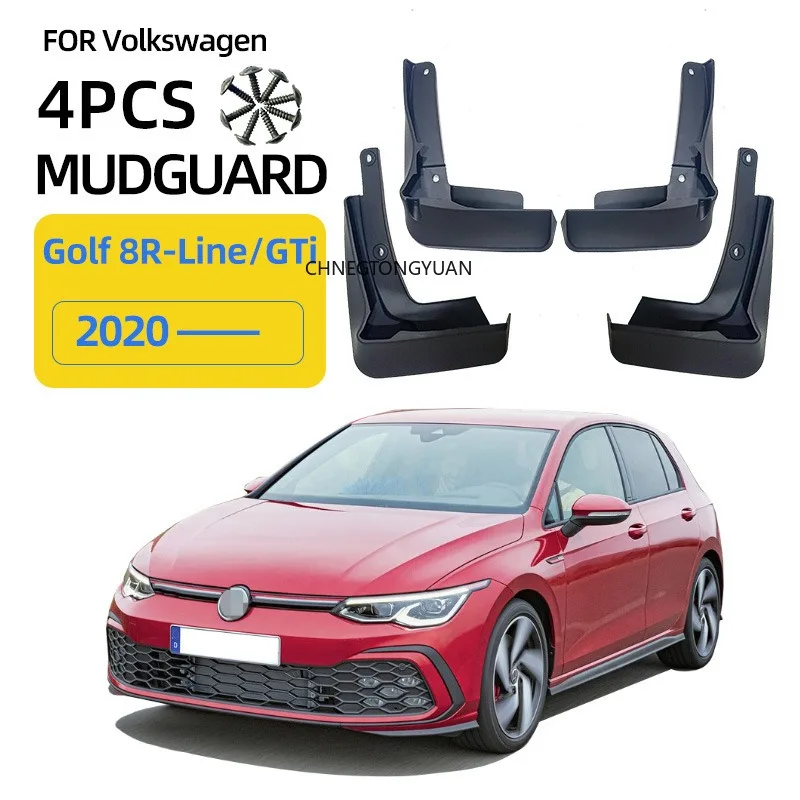 폭스바겐 골프 8 MK8 R-라인 GTI GTD GTE 2020 2021 2022 2023 2024 펜더 머드플랩 스플래시 가드 머드가드 머드 플랩