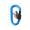 5PCS Aluminum Carabiner Hook Quickdraws D-Ring Key Chain Clip Camping Keyring Snap Hook Outdoor Travel Kit Outdoor Accessries 3