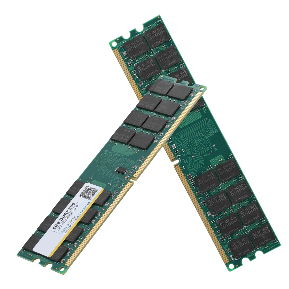 Mémoire de bureau DDR2 800MHZ 4G 240pin RAM mémoire conçue pour ordinateur de bureau DDR2 PC2-6400 pour AMD 1.8V
