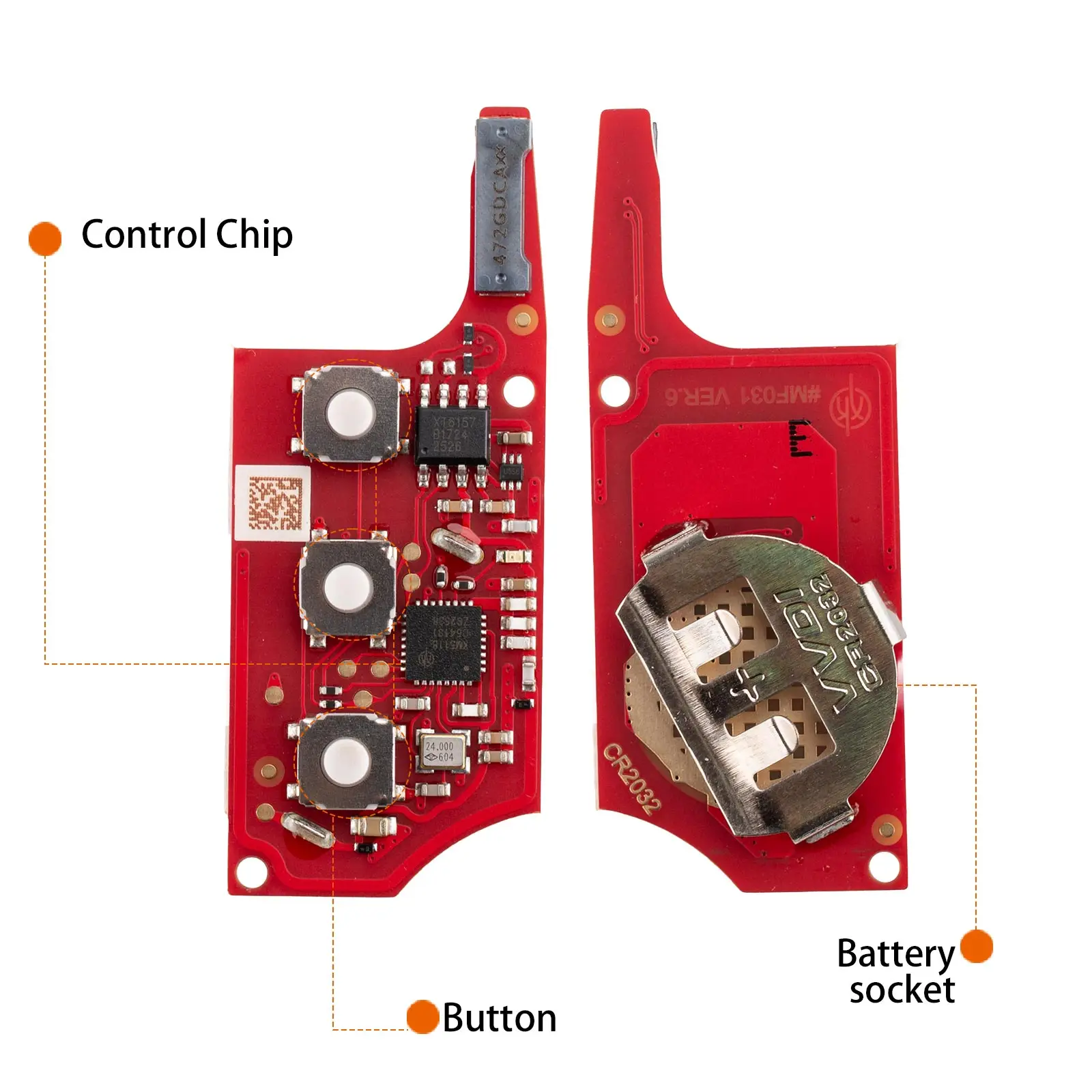 2-Piece XHORSE B5 Super Remote with XT57 Chip - English Version