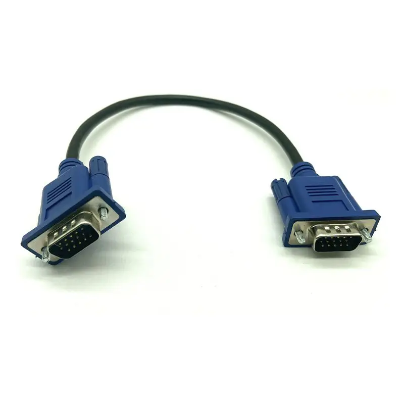 HD15Pin VGA D-Sub Video Cable Male To Male M/M To Female And Female RGB Cable For Monitor 0.3m vga cable