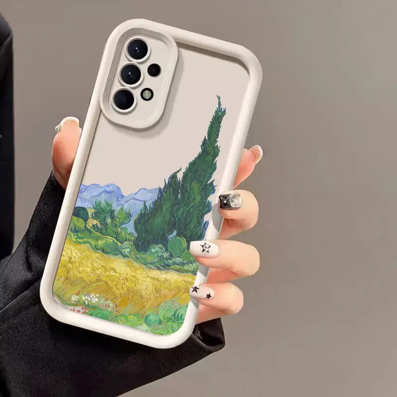 Van Gogh Starry Night Sunflower Art Phone Case