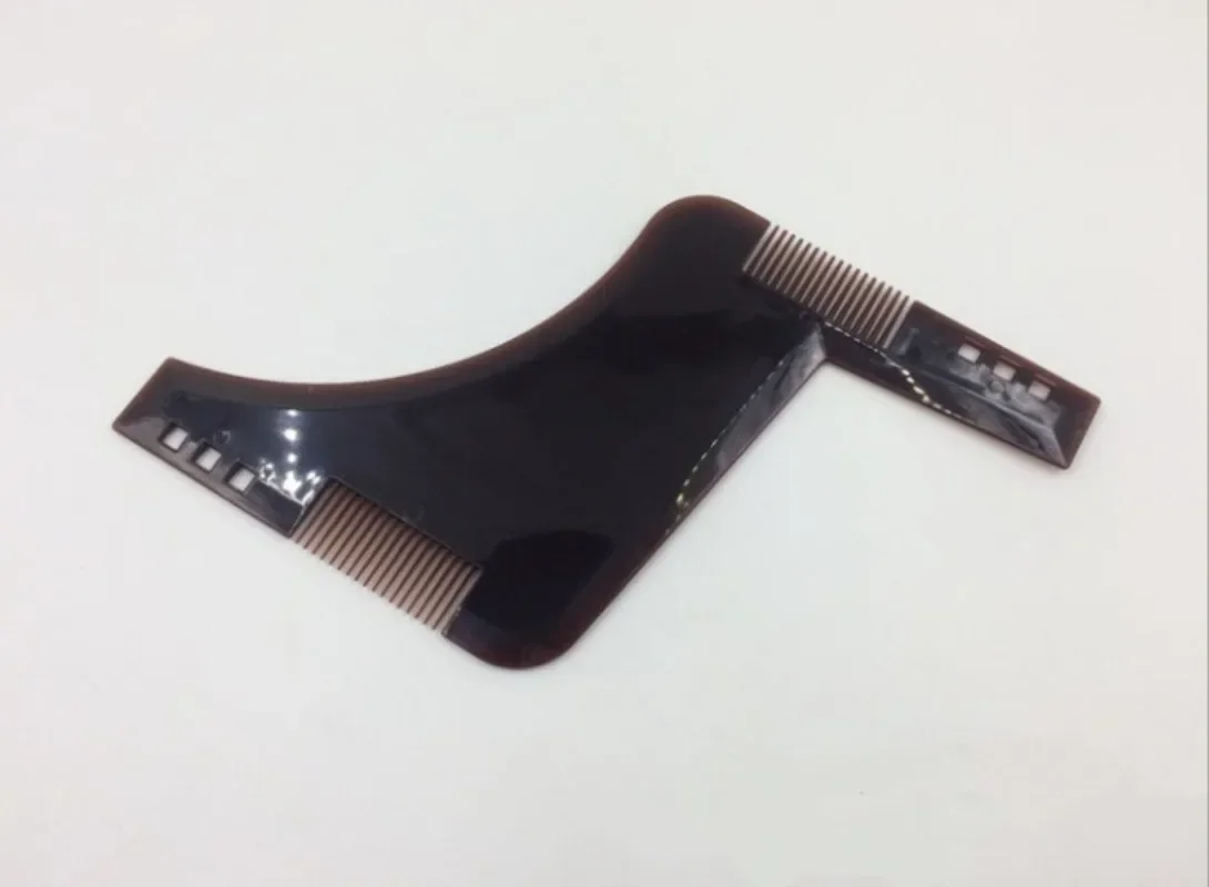 Modello per barba Shaper Stampo per modellare la barba Basette Taglio della barba Strumento per il contorno Pettine per la cura degli uomini - immagine 3