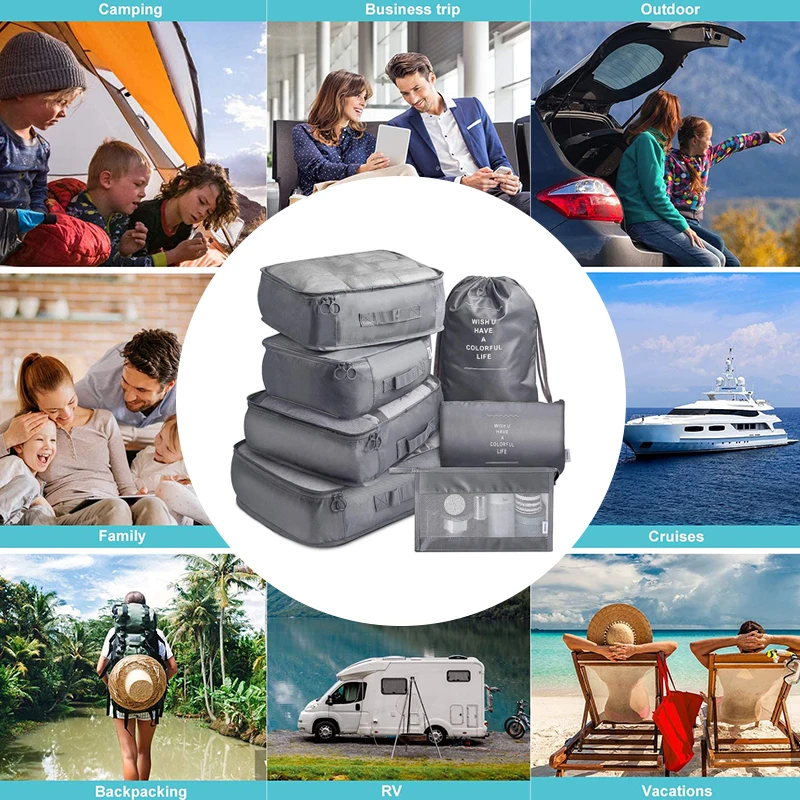Suitcase Travel Luggage Set Travel Bag Organizer Luggage Storage