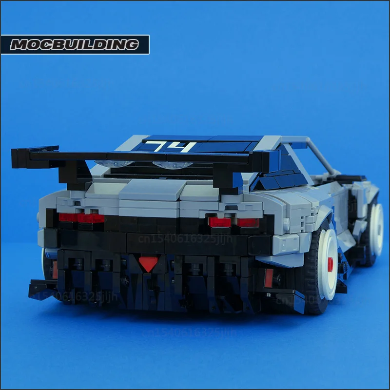 City Speed Car MOC Building Blocks 1:16 scale Vision 74 Technology