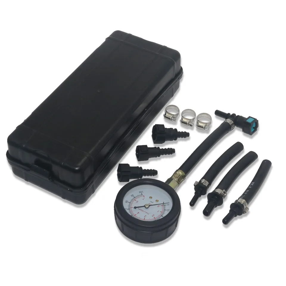 Tester Pressione Carburante 0-140 PSI: Kit Universale Per Auto, Moto E Camion - Con Adattatori - Foto 13
