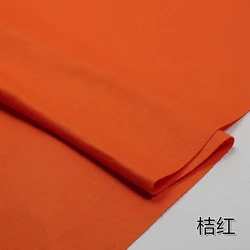 Red Series Cotton Twill Printed Fabric - Premium Quality for Handmade DIY Projects (Solid color orange)