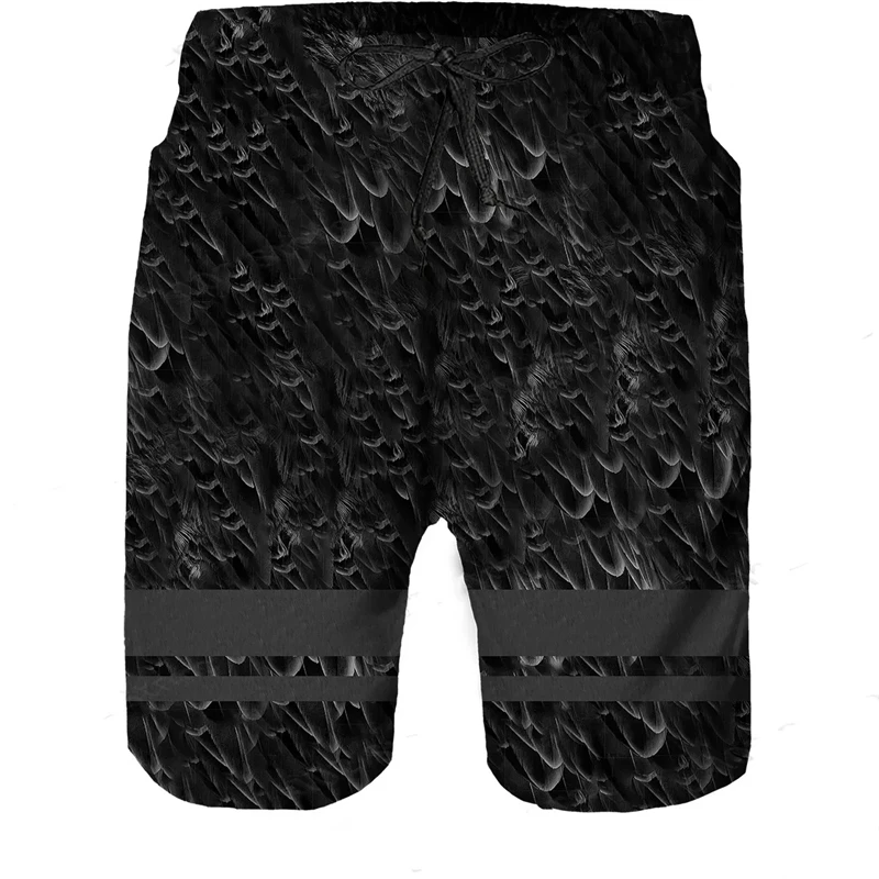 Beach Shorts Cool Men White Bald Eagle Animal Camouflage Print Swimsuit Daily Casual Outdoor Street Style Short Pants Trunks 5