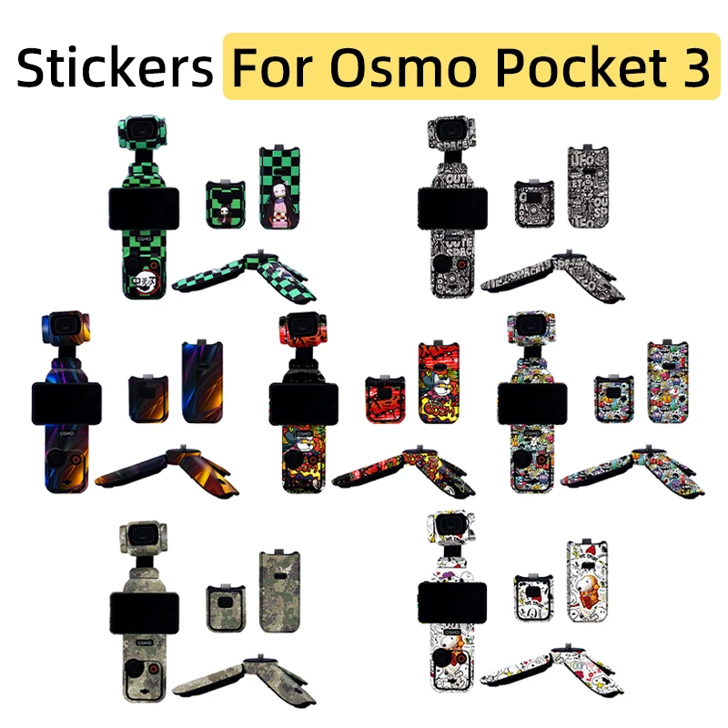

For DJI Osmo Pocket 3 Sports Camera Stickers Waterproof Anti-scratch Protective Film Personalized Refit Decals Skin Accessories