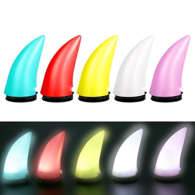 Multicolor Helmet Devil Horns Motorcycle Electric Bike Car Styling Decoration Helmet Stickers Long Short Parts Accessory