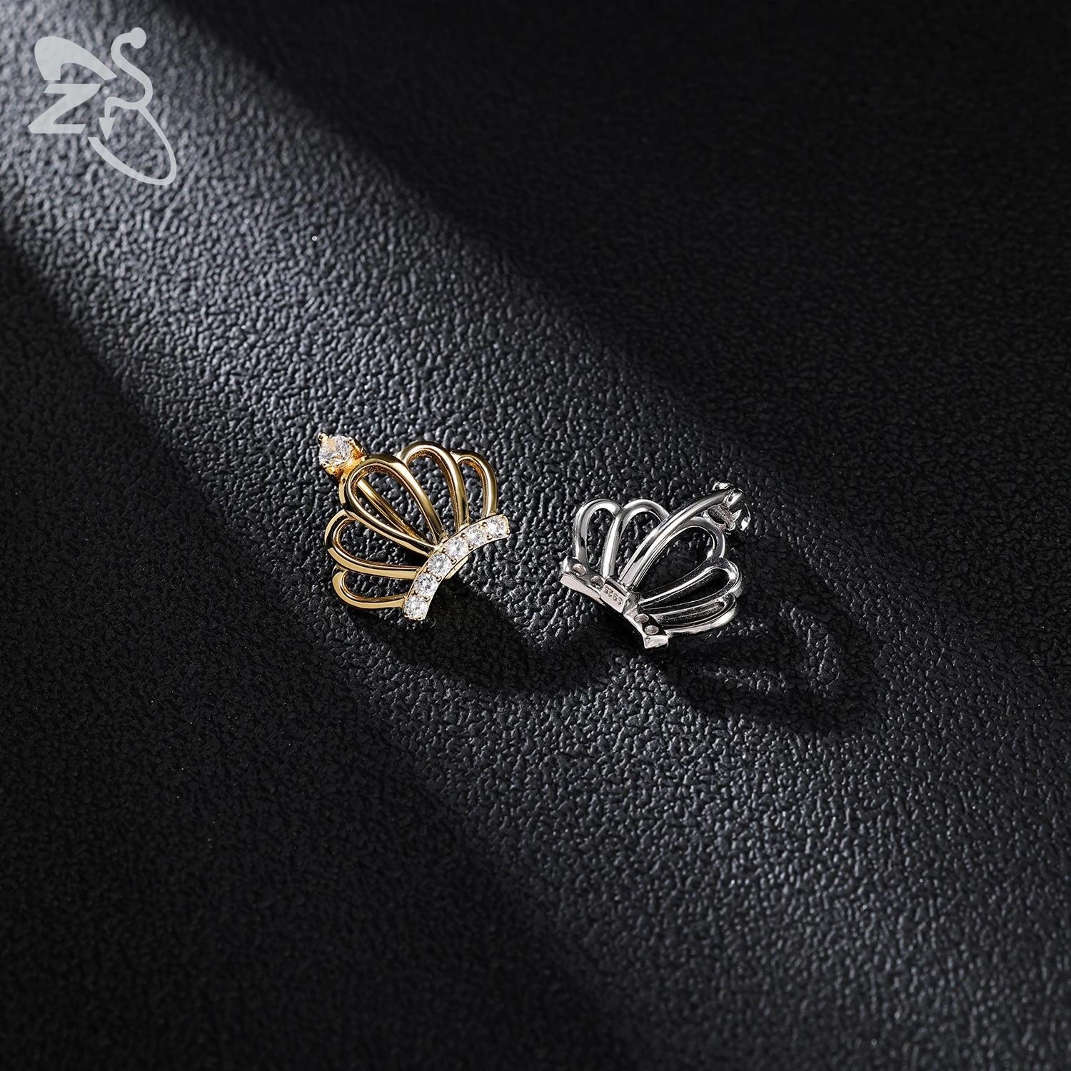 Belly Button Ring 925 Silver Crown Shape For Women Girls Luxury CZ Crystal Navel Piercing Summer Beach Body Piercings 1 Piece