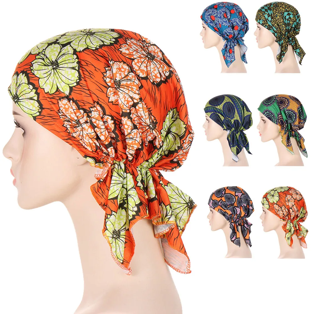 

2022 New Fashion Printed Women Inner Hijab Caps Muslim Turban Caps Head Scarf Bonnet Ladies Under Hijab Scarf Turbante Mujer