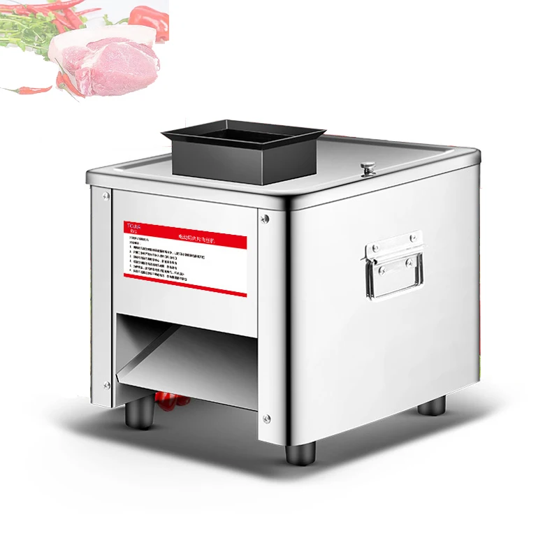 

Commercial Meat Slicer Stainless Steel Fully Automatic 850W Meat Shred Slicer Dicing Machine Electric Vegetable Cutter