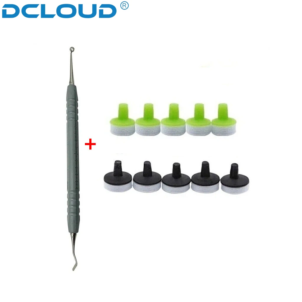 Dental Resin Filling & Molding Kit with Veneer Foam Pads & Composite Spatula Handle