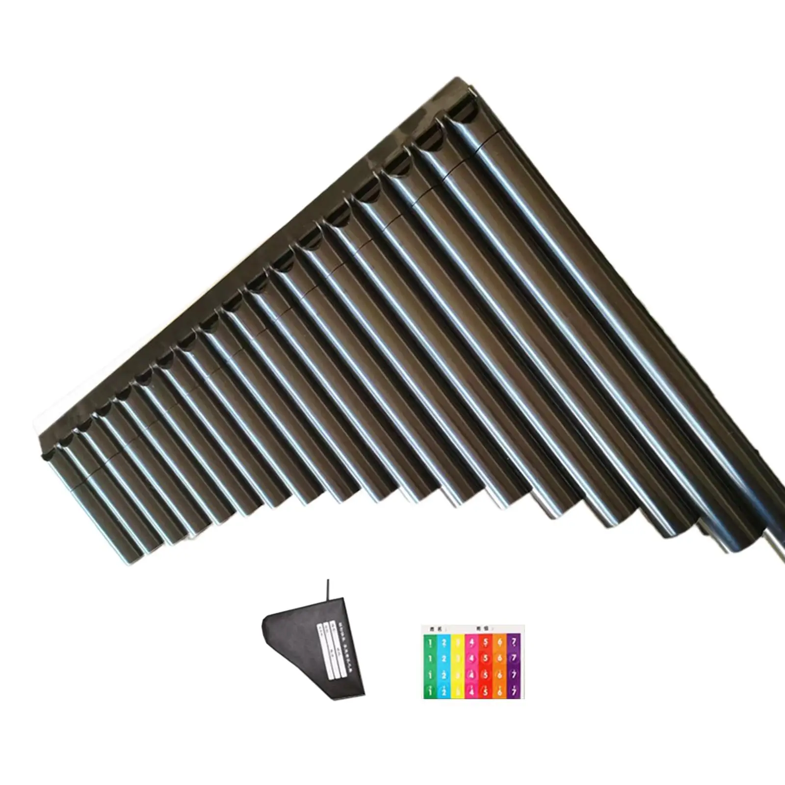 

Кастрюля с кнопкой с наклейкой и сумкой для хранения, 18 трубок, музыкальный инструмент ручной работы для начинающих, музыкантов, музыкальный подарок