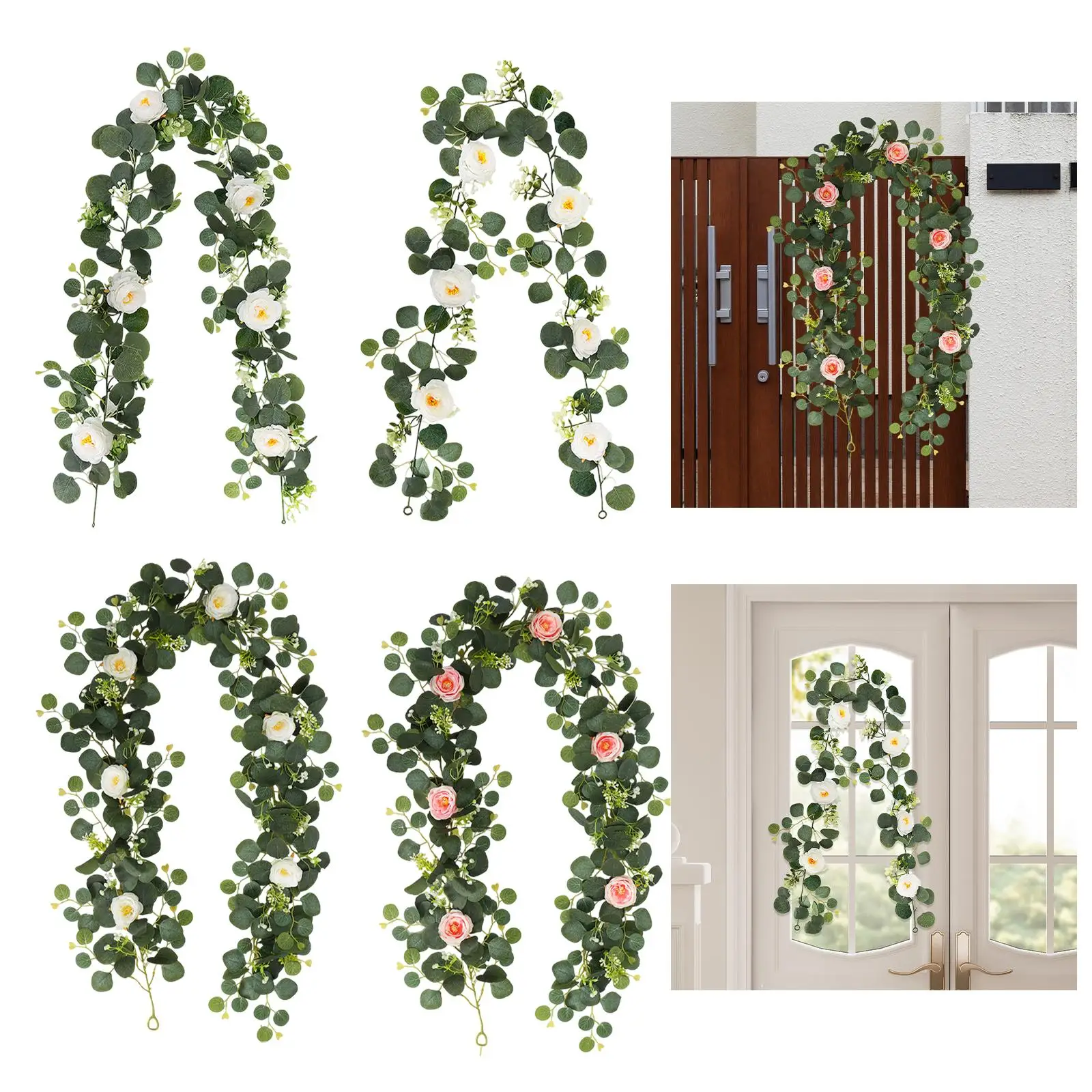 Artificial Green Leaf Vines Artificial Fake Flowers for Home Wedding Party