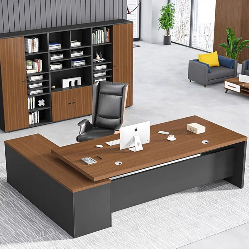 Minimalist Conference Office Desk Unique Luxury Corner Designer Computer Desks Reception Long Mesa Escritorio Modern Furniture