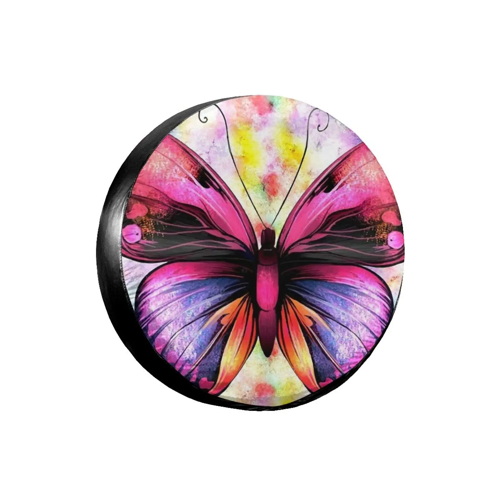 

Butterfly rainbow background,, A Gift for Camping Enthusiasts, Spare Tire Cover for Camping Car,