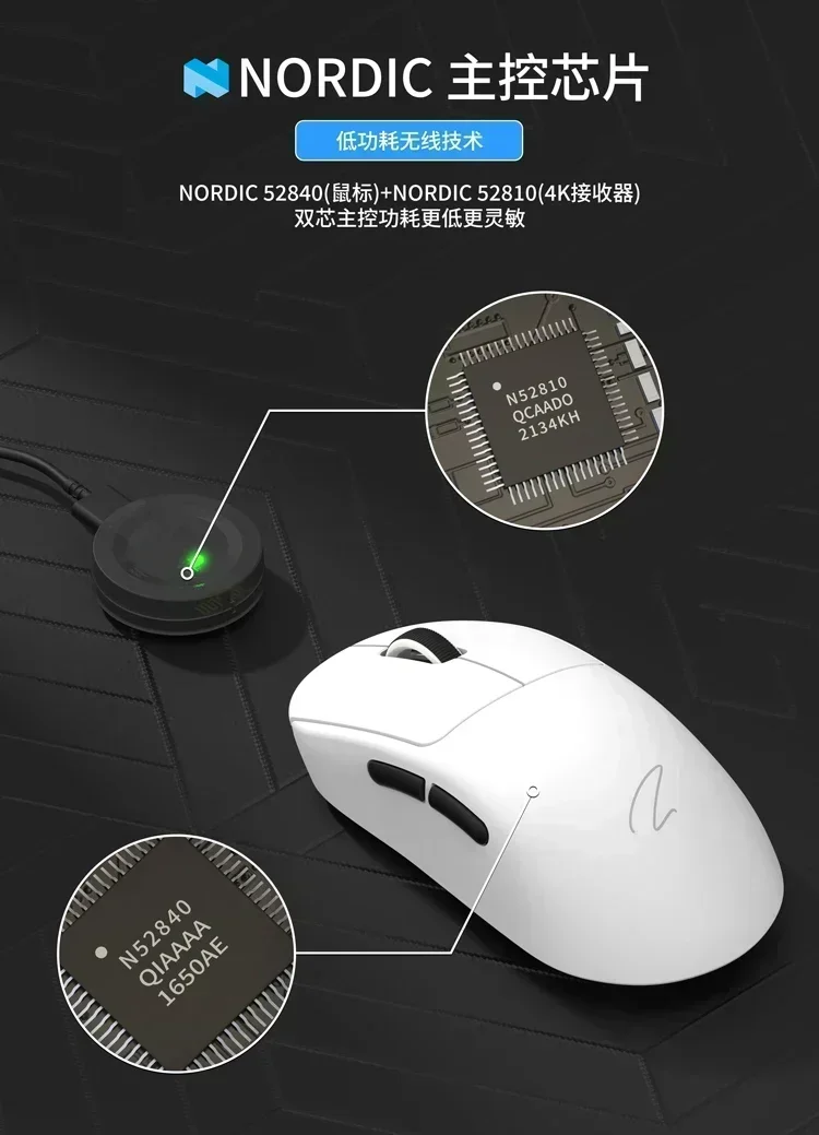 その他 mouse Zaopin Z2 Lightweight Wireless Mouse 3 Mode Paw3950 8k Return