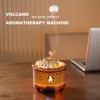 Humidifier Aromatherapy Flame Volcano Light Timer for Bedroom Home Yoga Office Flame Ultrasonic Essential Oil Diffuse 1