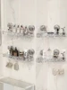 Bathroom Storage Rack Transparent Light Luxury Wall Mounted Non Perforated Strong Suction Cup Bathroom Storage Rack 2