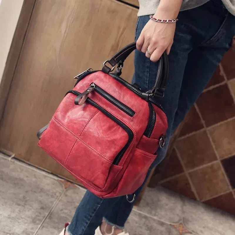Women Shoulder Bag Real Split Suede Leather
