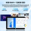 Adreamer 10 Inch Windows Tablet with Keyboard 8GB 128GB 4000mAh 2 In 1 PC Cheap Tablet Windows 11 Intel J4125 2.4G/5G WiFi 5