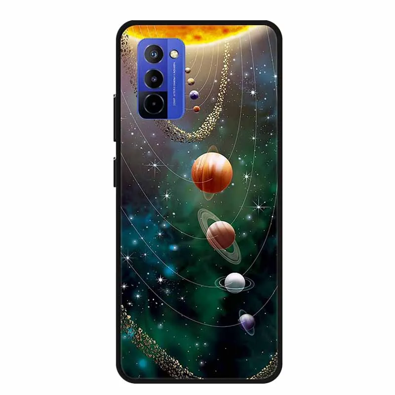 Shockproof Black Silicone Phone Case with Bumper Protection - Soft Back Cover 6.75