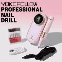 YOKEFELLOW 40000RPM Rechargeable Nail Drill Machine With HD Display Upgrade Electric Nail File With Cutter Nail Art Salon Tools 1