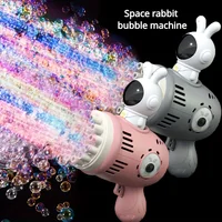 Children's 23-hole Space Rabbit Handheld Bubble Gun Toy Outdoor Toys (excluding Bubble Liquid And Batteries) 1