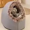 Cat Bed Comfortable Pet Sleeping Bed, Portable Cat Bed Warm And Thickened Pet Bed With Handle Portable Cat Bed Winter Pet Suppli 2