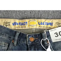 Jean Vintage Blanc Brodé pour Homme, Pantalon Slim à Jambes Droites, Assressentià Tout, à la Mode 4