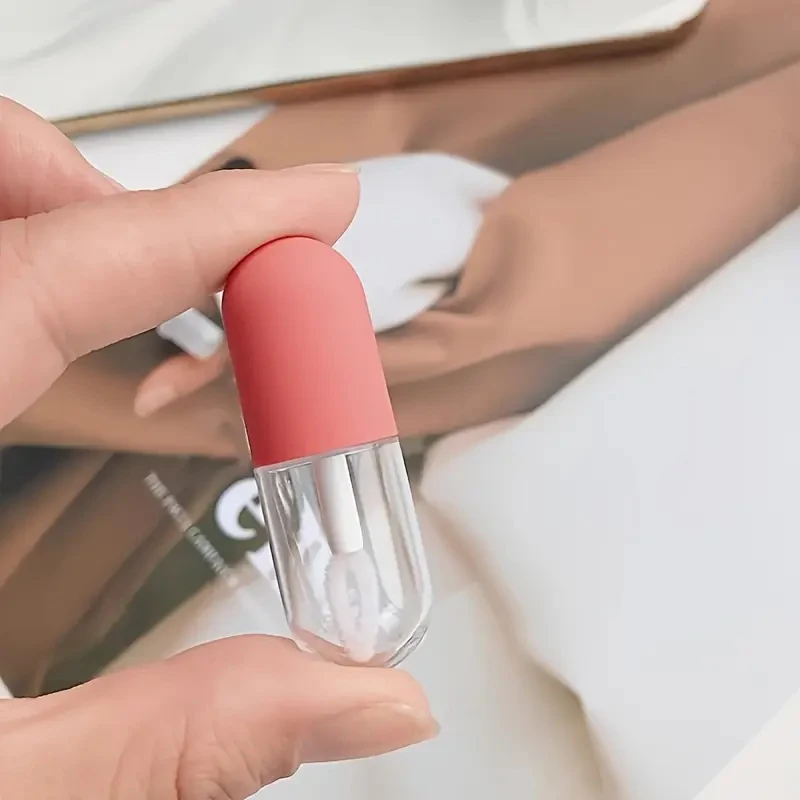 3/5Pcs Mini Leere Lip Gloss Rohr Kunststoff Nachfüllbare Flaschen Flüssigkeit Lippenstift Behälter Lipgloss Probe Flasche Reise Zubehör – Detail 6