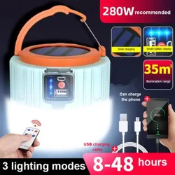 Ultra-Bright USB Rechargeable LED Camping Lantern - Portable Outdoor Tent Light - W508Blue Remote