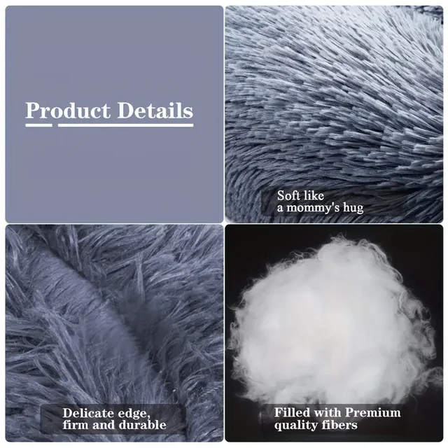 Sa737679fd392468bb7eb649cdd859b415.png Round Dog Bed Winter Warm Cat Bed Plush Basket for Dog Washable Pet Bed for Small Medium Large Dog Sofa Cat