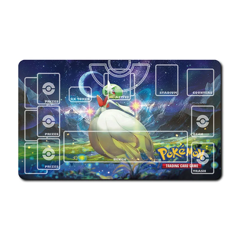 

Pokemon Ptcg 600*350*2Mm Gardevoir Jigglypuff Eevee Fairy Series Anime Game Collection Card Pad Childrens Holiday Gifts