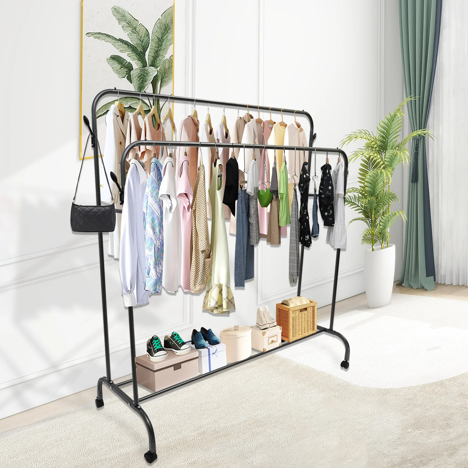 Double-Bar Clothes Rack 5