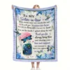 Warm Flower Pattern Letter Blanket Thank You Blanket For Sister-In-Law Special Gift For Sister-In-Law Sofa Bedroom Available 2