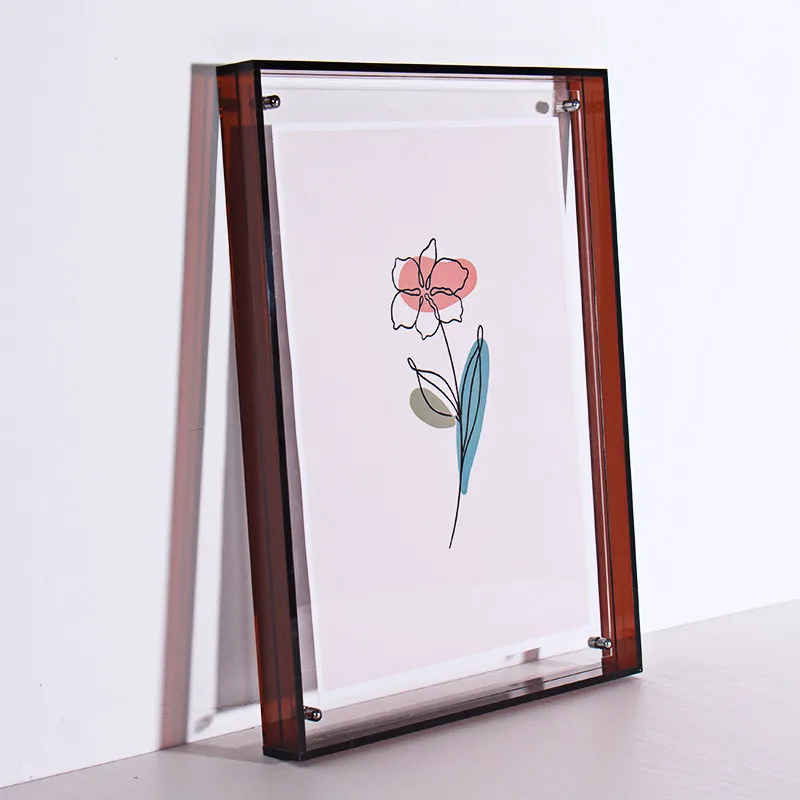 HappyDino Acryl fotolijst voor muur en tafel, zwevende fotolijst