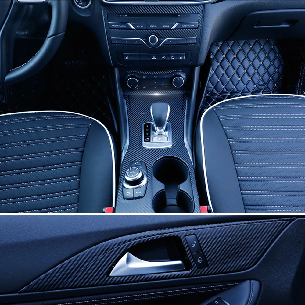 

For Infiniti Q30 QX30 2015-2018 Center Console Gear Dashboard Air Door Handle Carbon Fiber Sticker Decals Car styling Accessorie